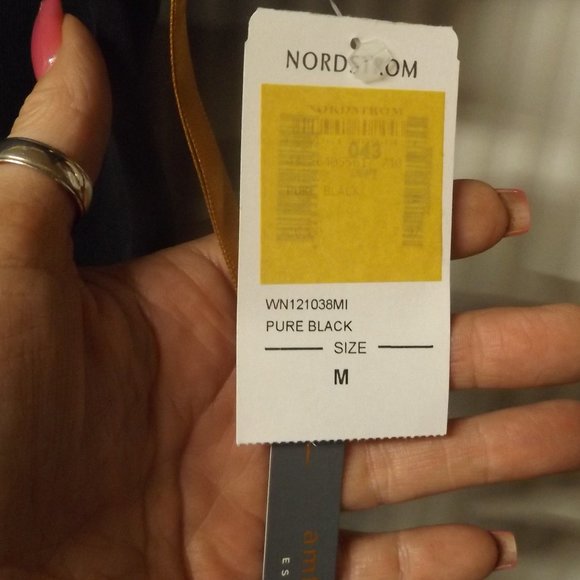 NWT, LADIES, MEDIUM, AMBER SUN, BLACK SHORT SLEEVE T, 100% COTTON - Picture 2 of 3